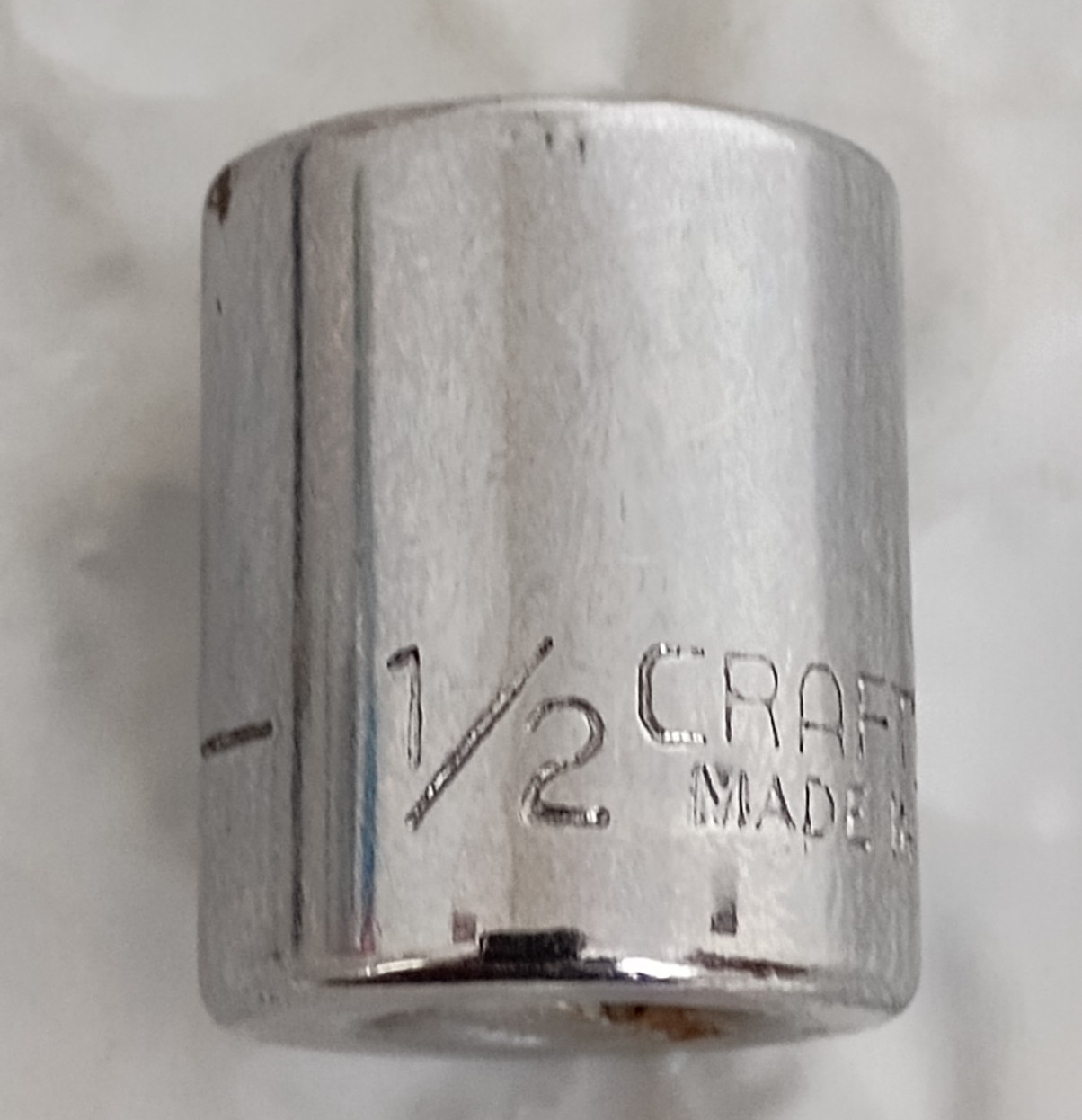 CRAFTSMAN TOOLS USA EE43499, 1/4″ DRIVE, 1/2″ SOCKET, SHALLOW, 6 POINT *NOS*