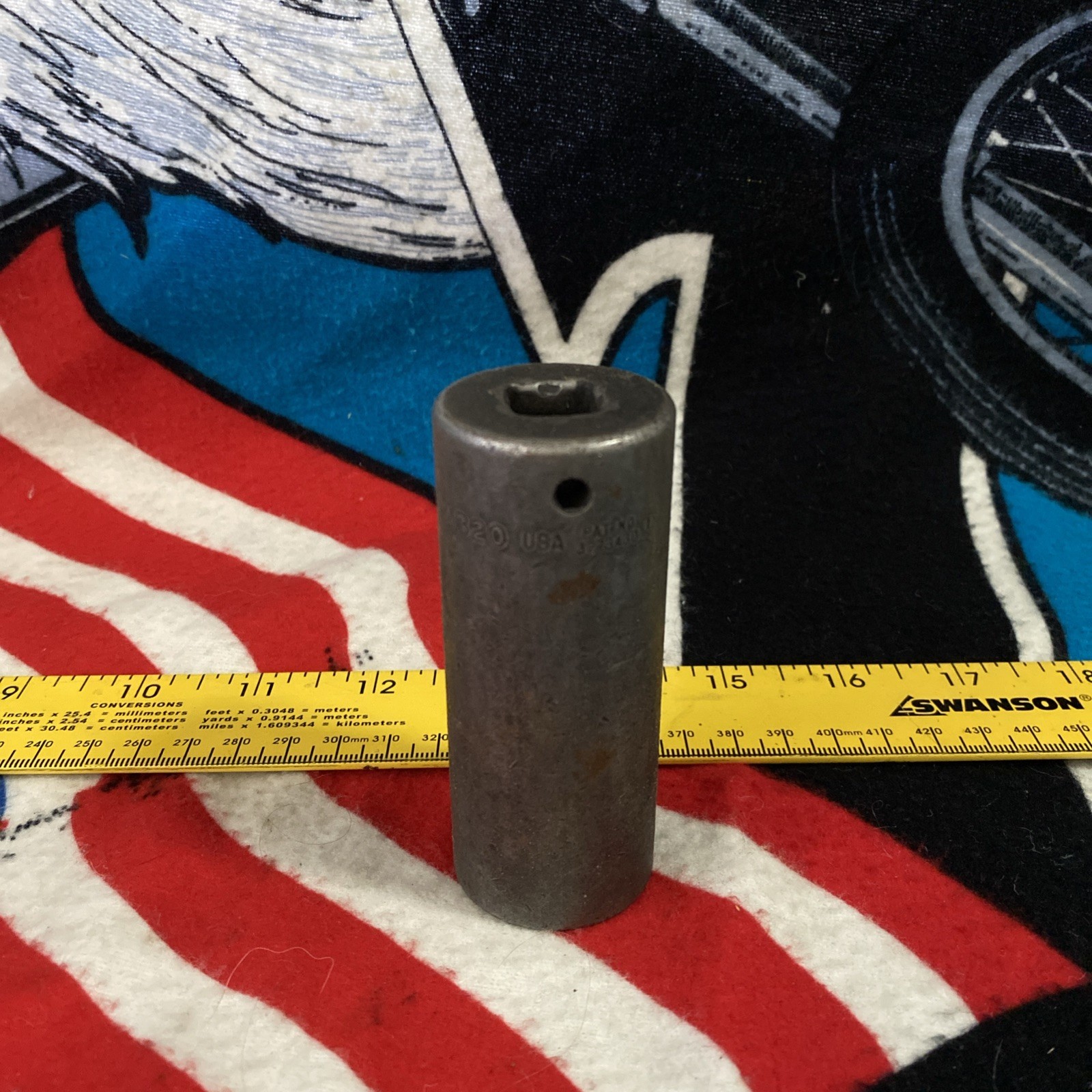 Snap on 1 in SIM320 6 Point Deep Impact Socket 1/2″ Drive USA Vintage Tools