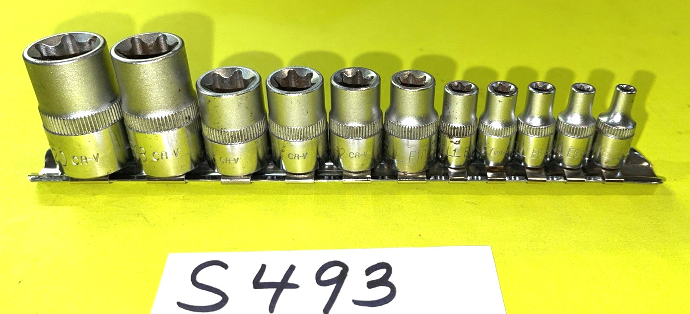 CORNWELL TOOLS 11 PIECE MULTI DRIVE INSIDE TORX SOCKET DRIVER SET E4 – E20