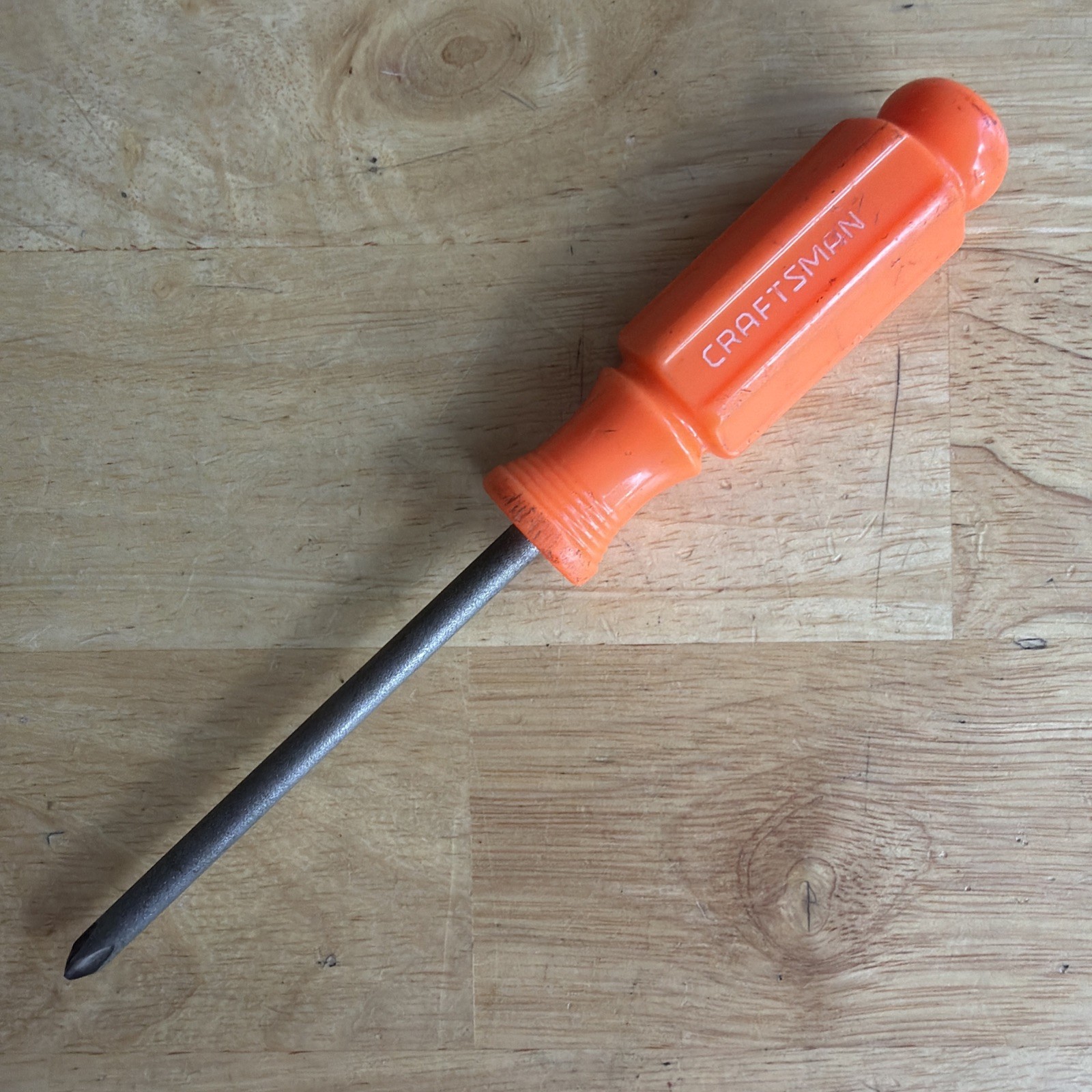 Craftsman P2 No. 2 Phillips Screwdriver Orange Handle 7.75″ OAL H WF 41555 USA