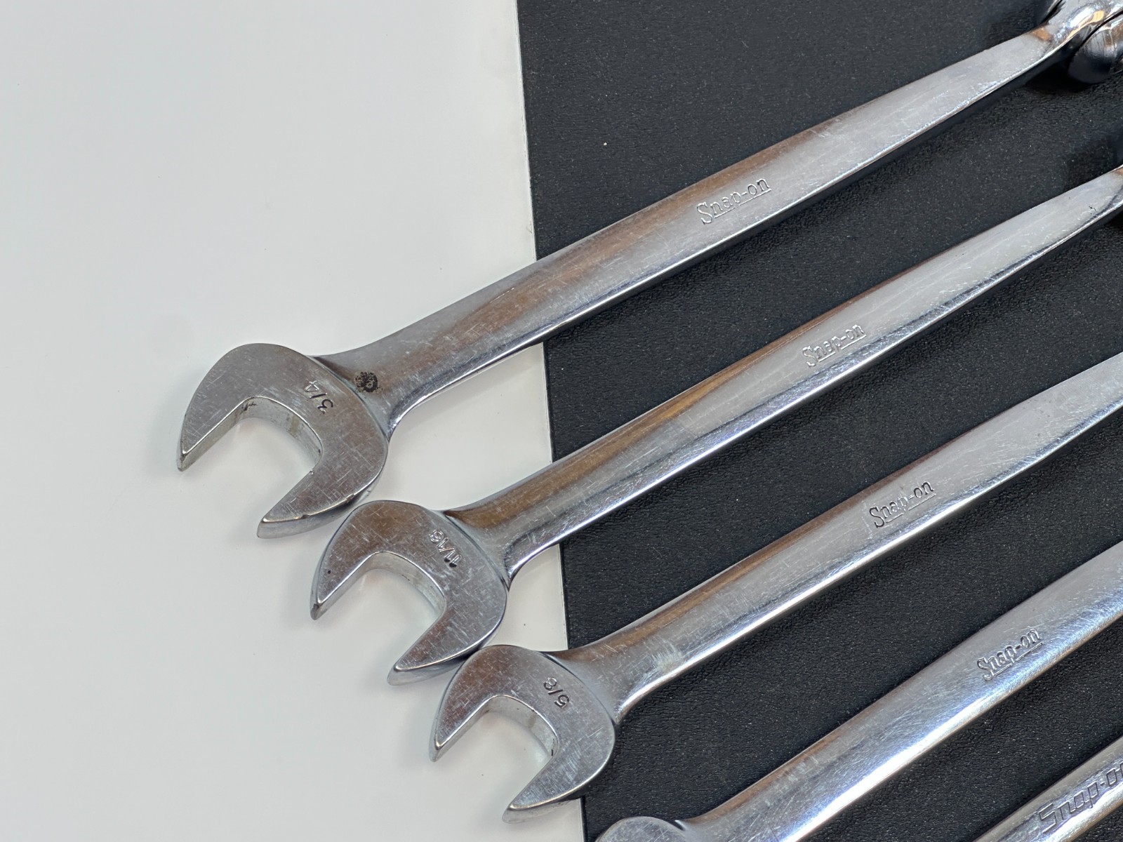 🇺🇸 Snap-on Tools USA FHO607 7pc SAE 3/8″-3/4″ Flex Head Combination Wrench Set