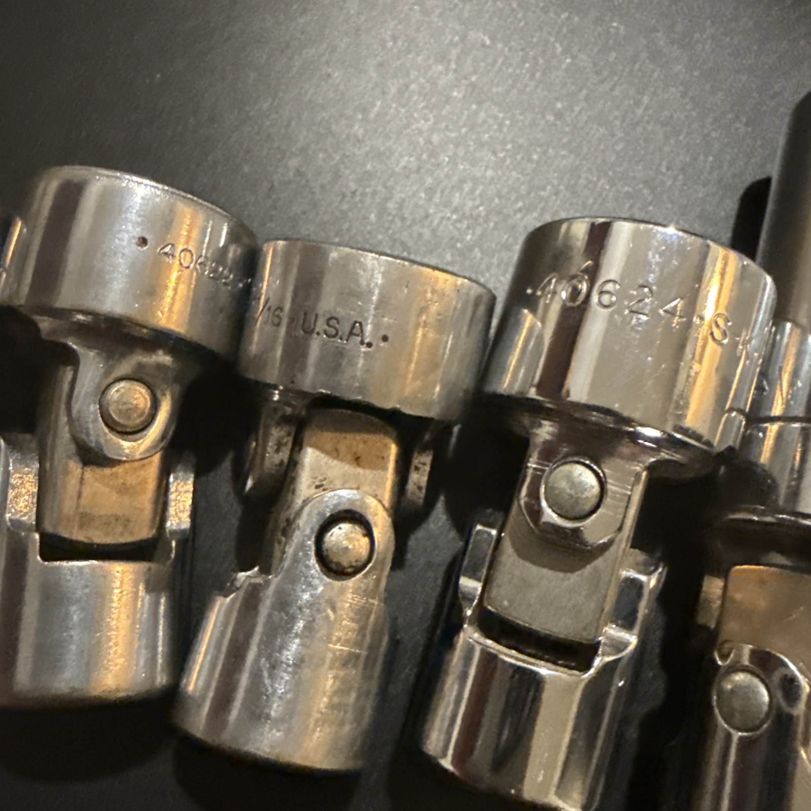 Lot of 12 SK 3/8″ 6 Pt. Swivel Socket 384,40616,40618,40620,40622,40624, 45190