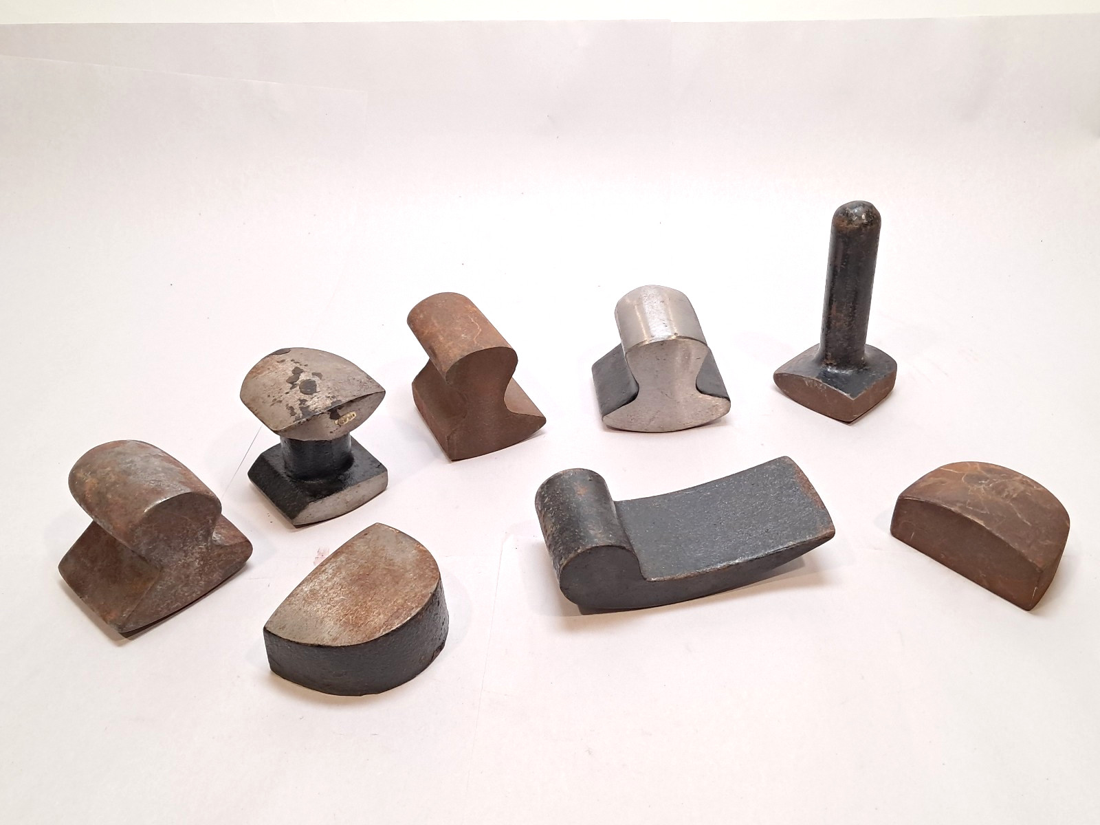 Vtg Auto Body Dolly Lot 8 Hand Anvil Fender Dent Repair Panel Beating Tools
