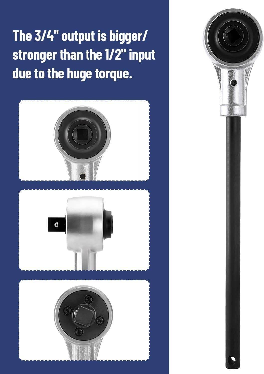 Torque Wrench-Pound Torque Multiplier Wrench Kit 03715B 3/4»M 1100FT-LB/1500NM