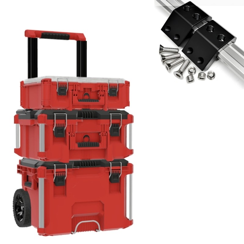 Track Mounting Brackets Support Kit Includes Hardware for Secure Tool Attachment