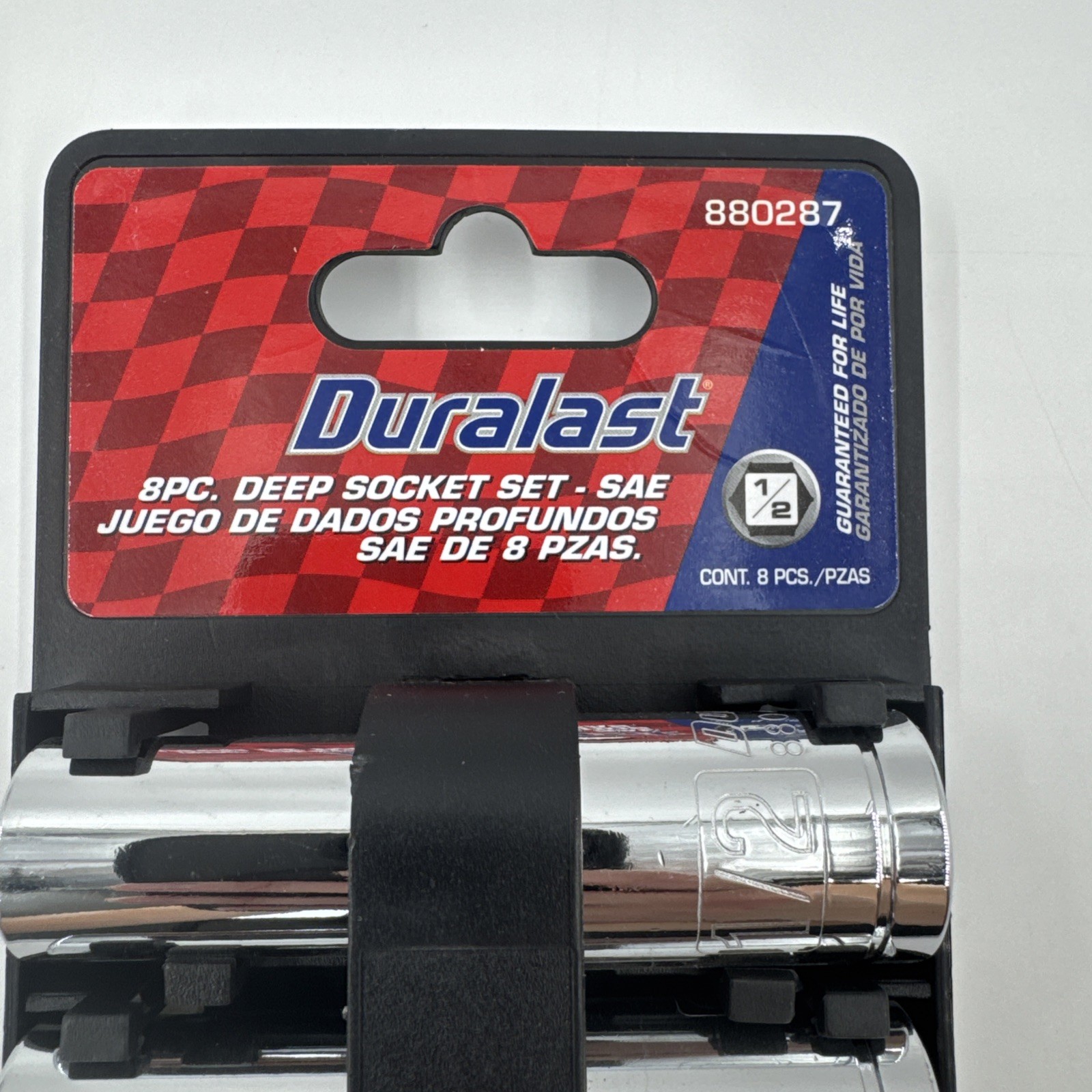 Duralast 1/2″ Drive Deep Socket Set Metric & SAE 16 Pieces