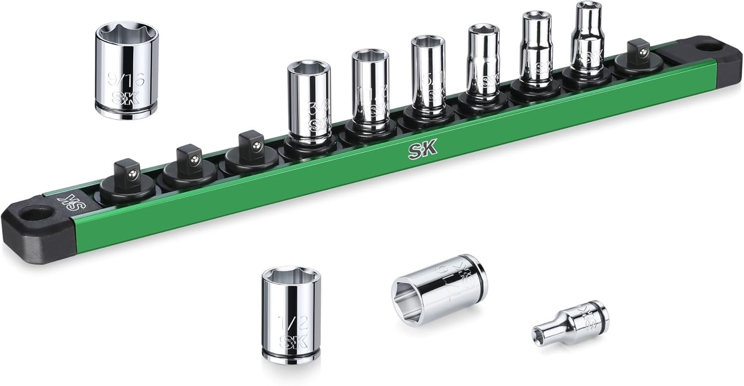 1/4″ Drive Socket Set, SAE Sockets, 10-Piece 3/16″ to 9/16″,