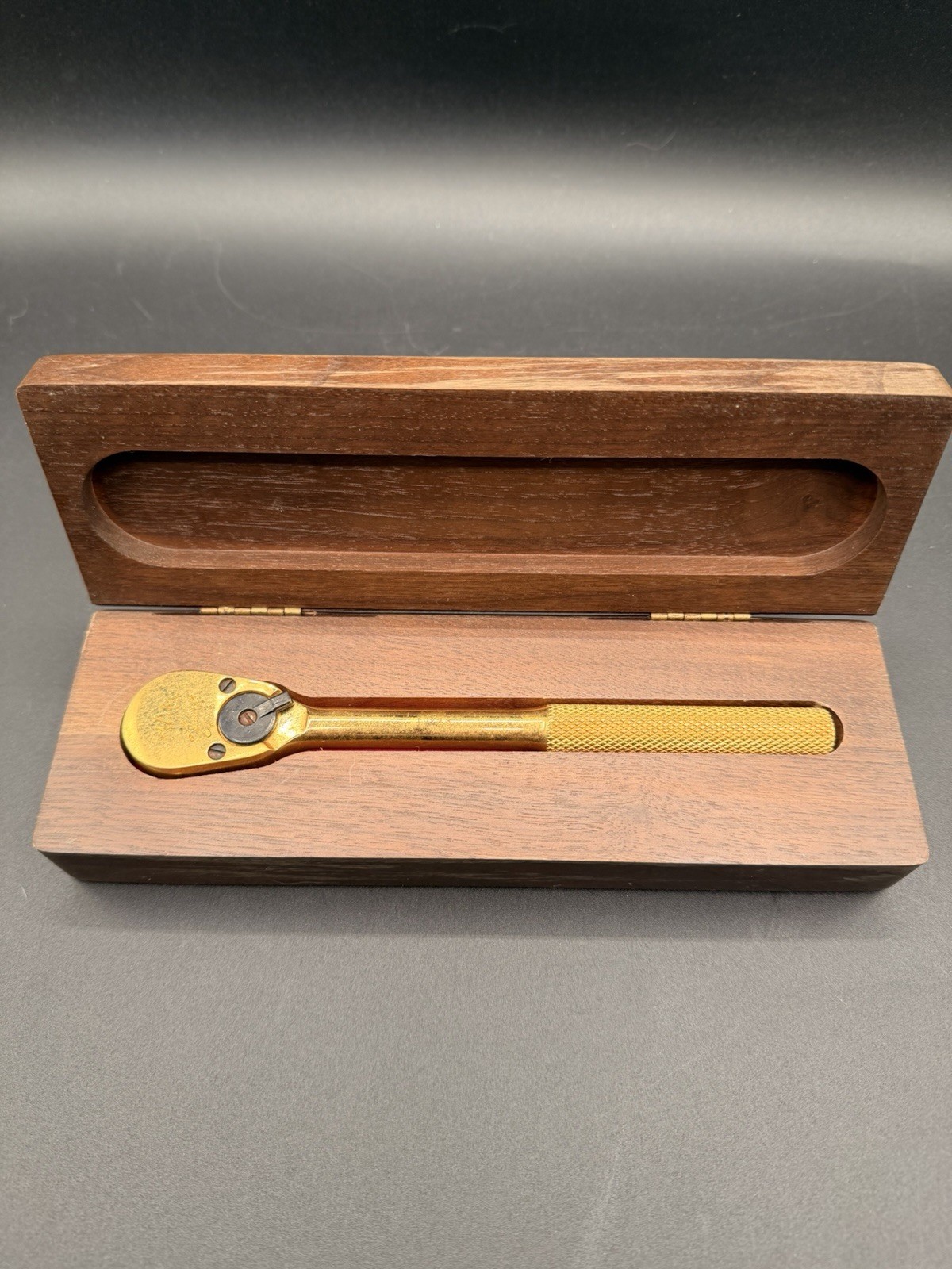 Mac Tools Vintage 1985 Limited Edition Ratchet 24K GOLD PLATED WITH BOX UNUSED