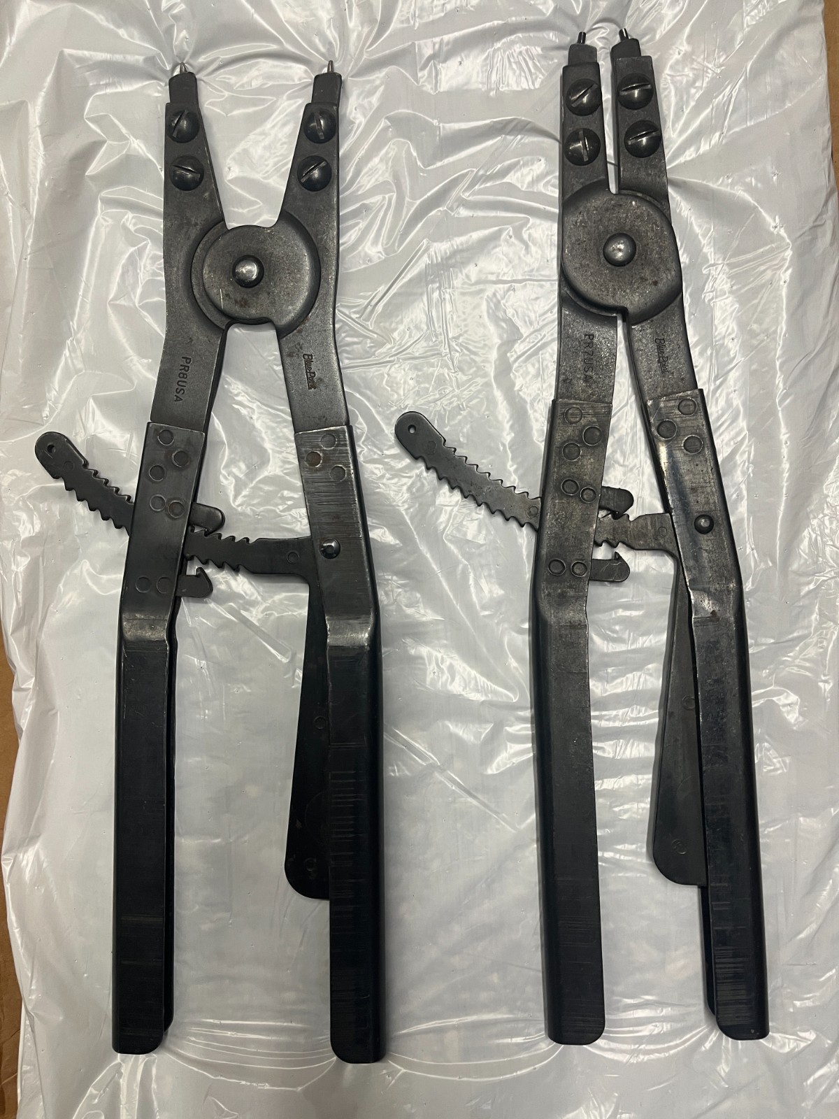 Blue Point PR7USA PR8USA Large Snap Ring Retaining Ring Pliers USA Pair
