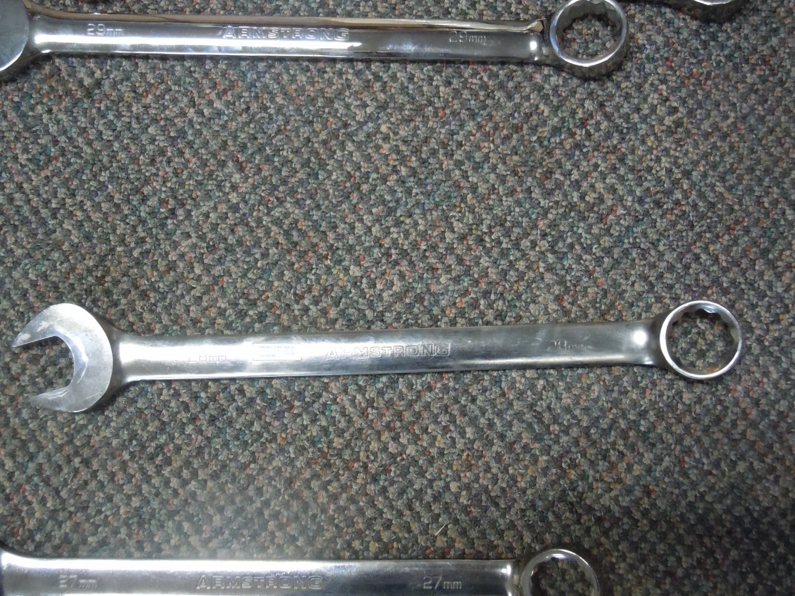ARMSTRONG 12-POINT LONG COMBINATION WRENCH choose sz. 20mm through 50mm