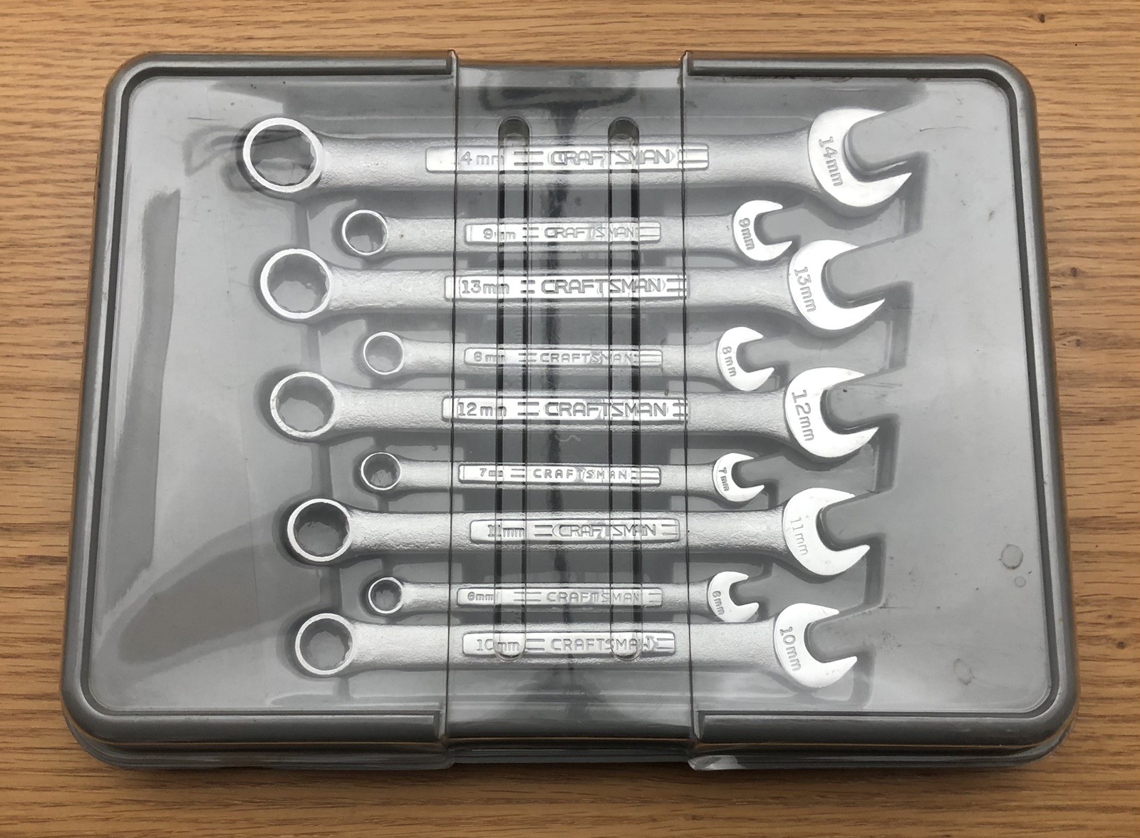 CRAFTSMAN 9pc Metric Combo Wrench Set USA 6mm-14mm (NEW CONDITION)