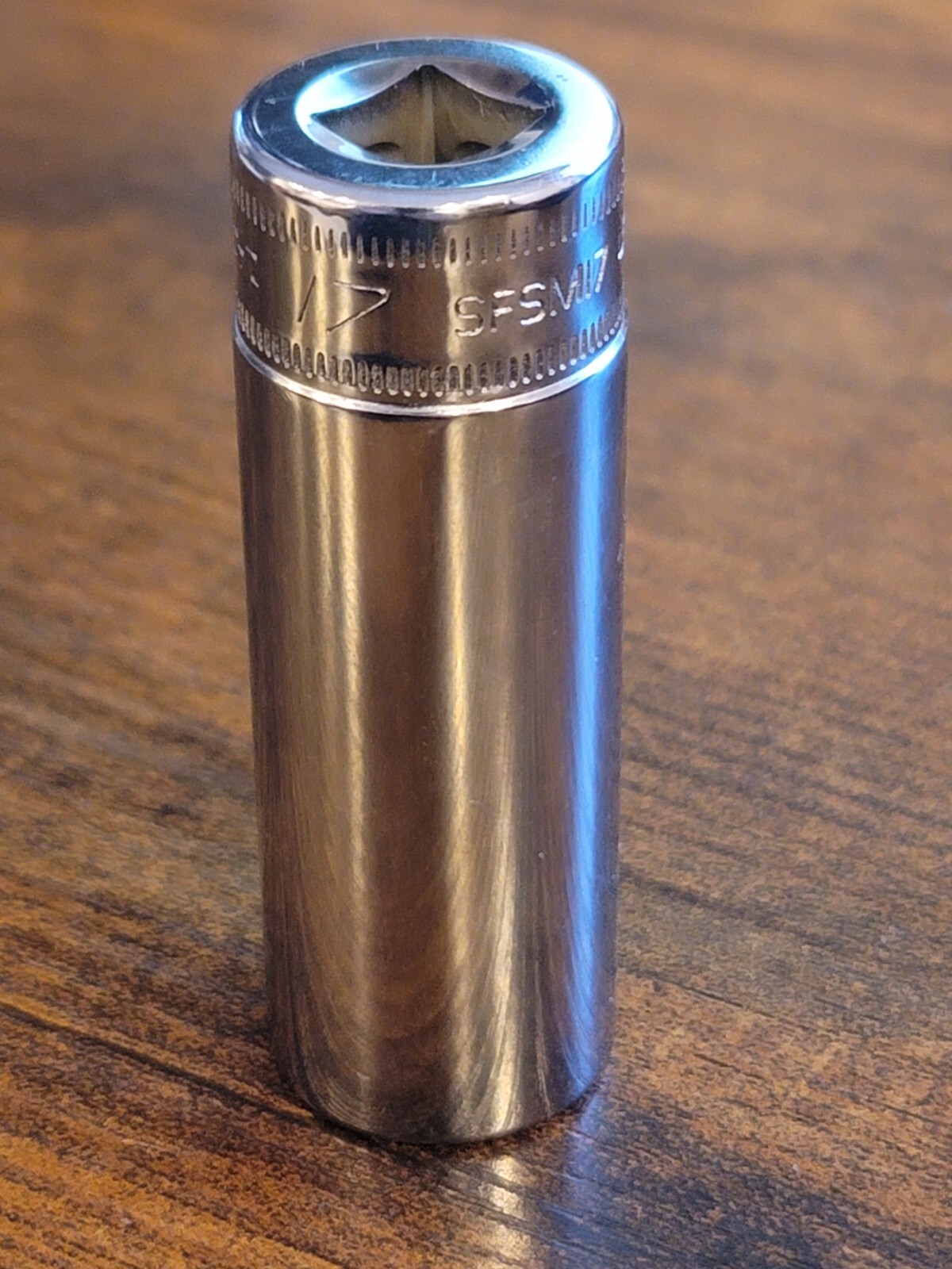 🦅 New Snap-On Tools SFSM17 17mm metric 3/8″ drive 6 point deep chrome socket 🦅
