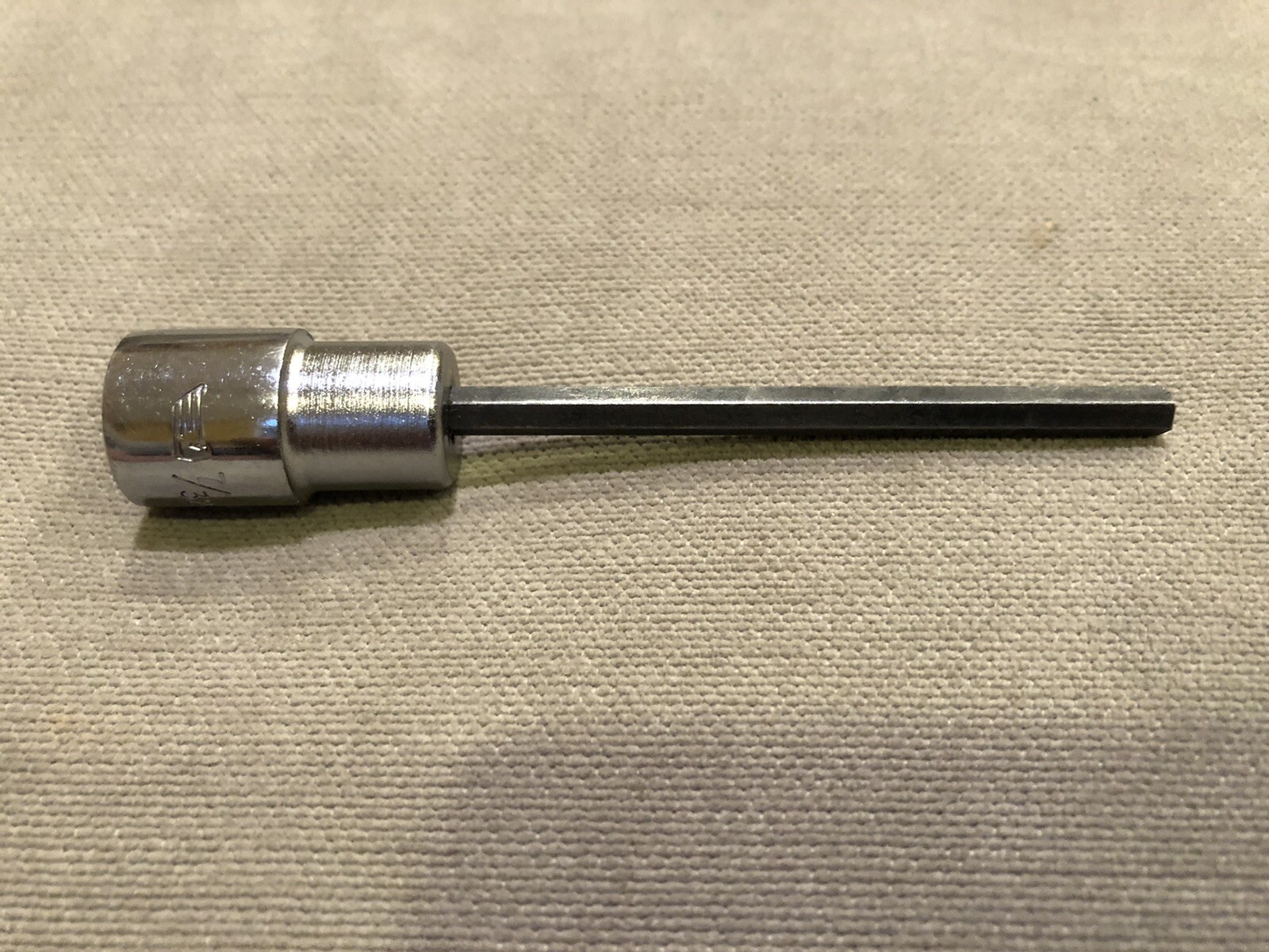 American Forge HEX BIT SOCKET #3843, 7/32 X 3/8 DRIVE, 2 Inches Long Used