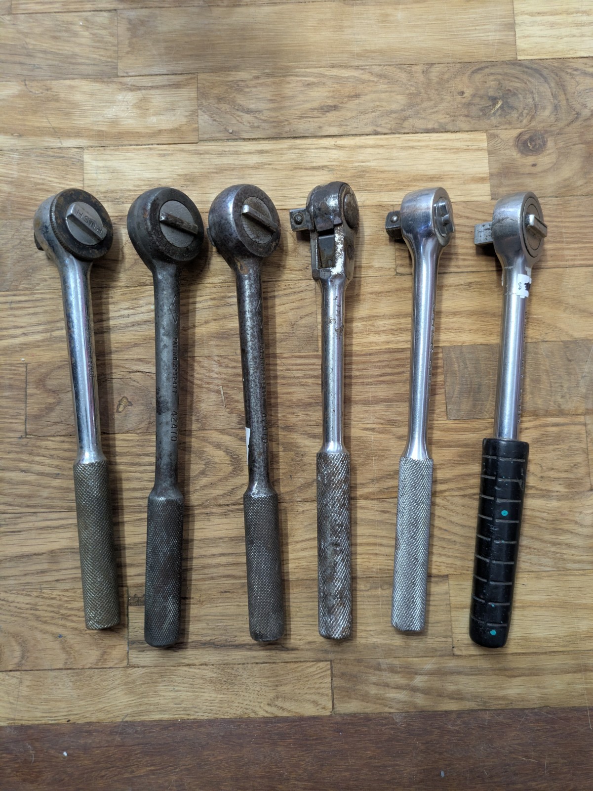 Lot Of USA 1/2″ Drive Ratchets Socket Wrenches – SK, Wright, Thorsen, Giller