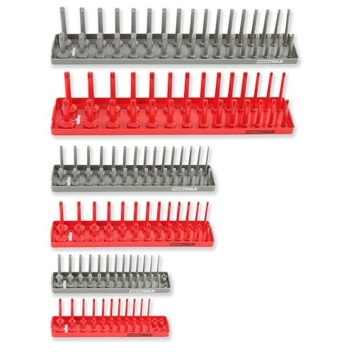 Efficient SAE & Metric Socket Organizer Set – Compact Tool Storage Solution