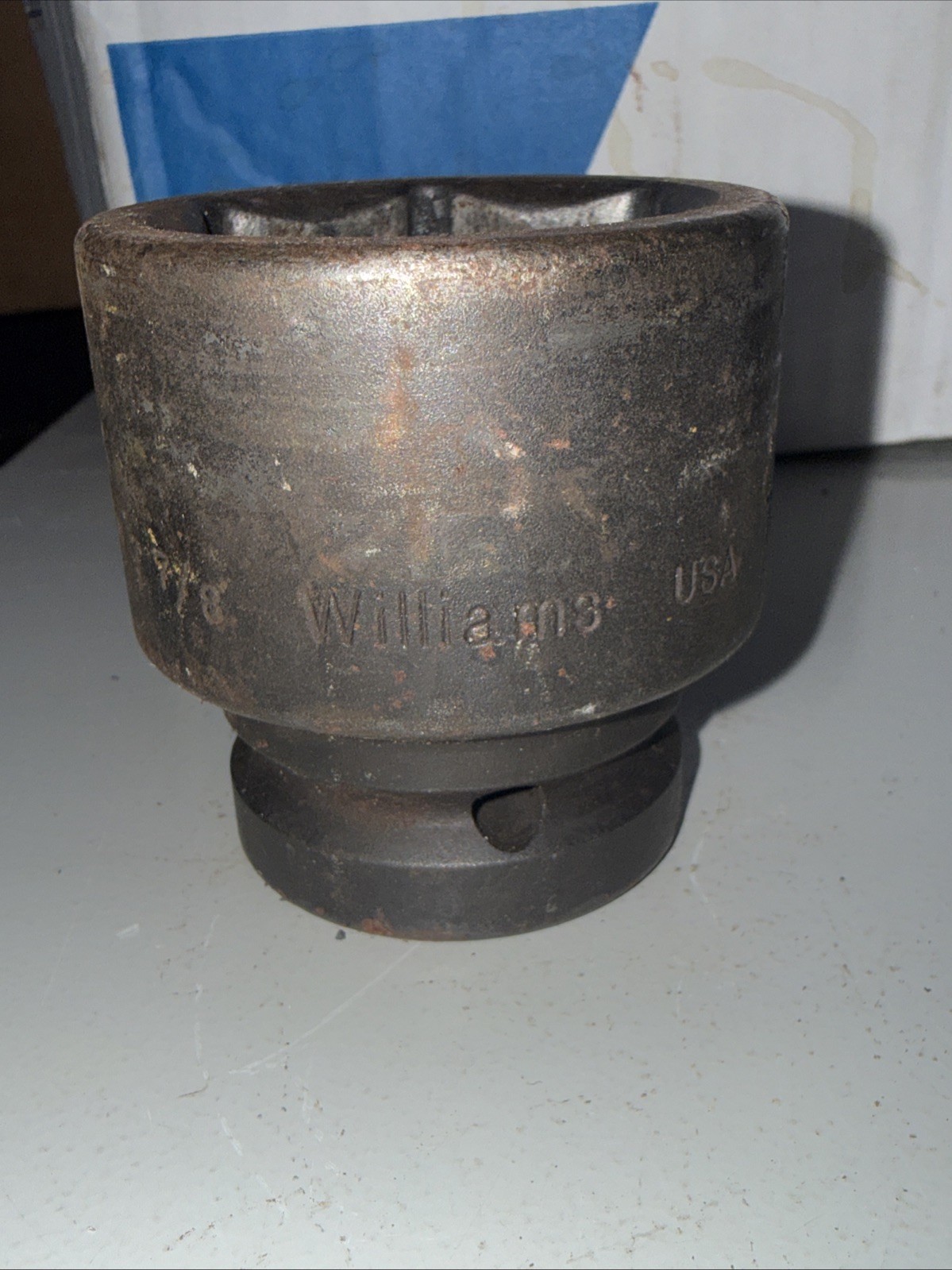 Williams 1” Drive Shallow Impact Socket 6-Point 1-7/8”, Black Industrial Finish