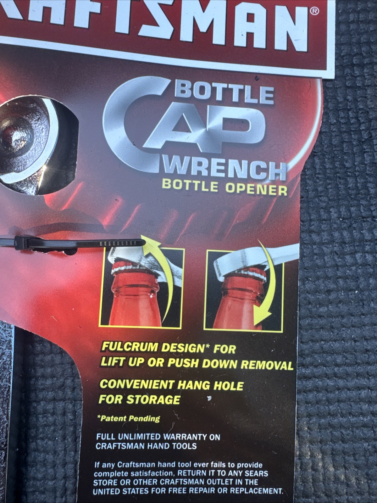 USA MADE VERSION SEARS Craftsman Bottle Cap Wrench Bottle Opener 44500 NOS