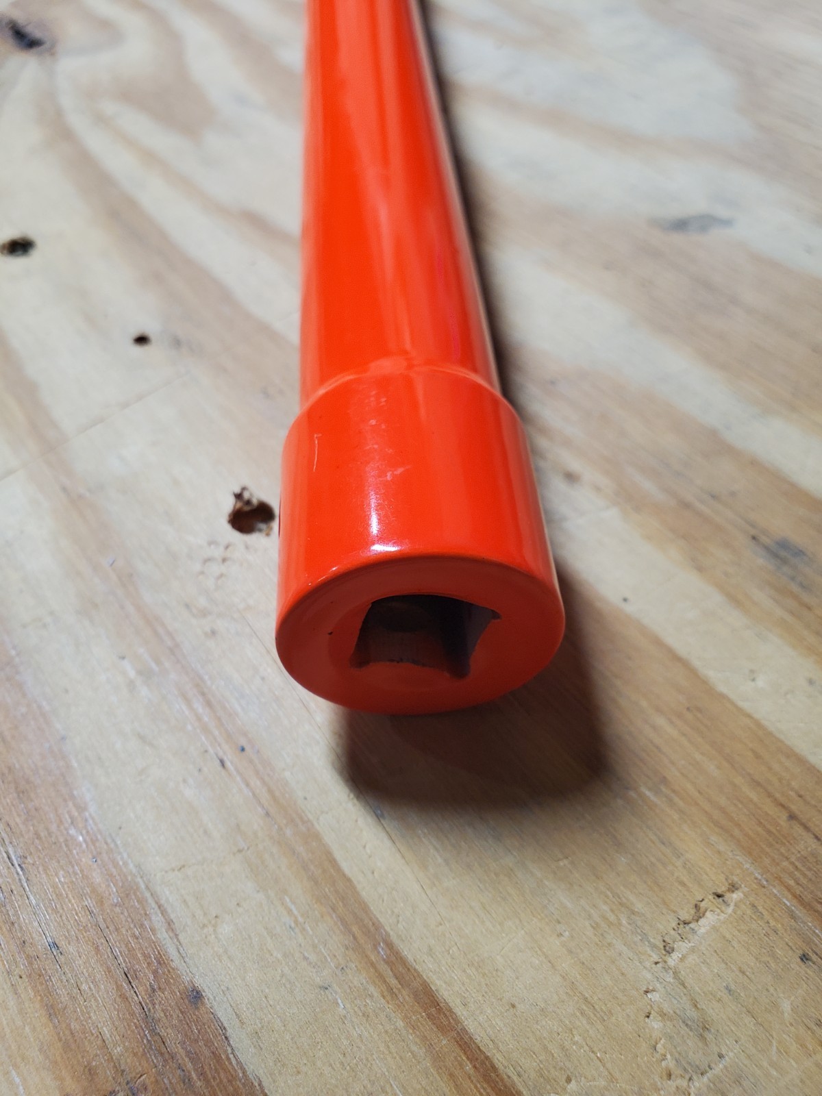 Lug Nut Pit Extension Socket 1/2 in Drive, 12 in Long, 1 Inch Hex, Steel