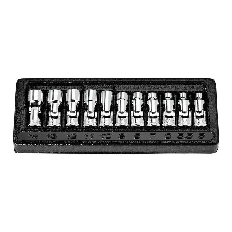 ICON 11-Piece 1/4″ Drive Metric Shallow Socket Set