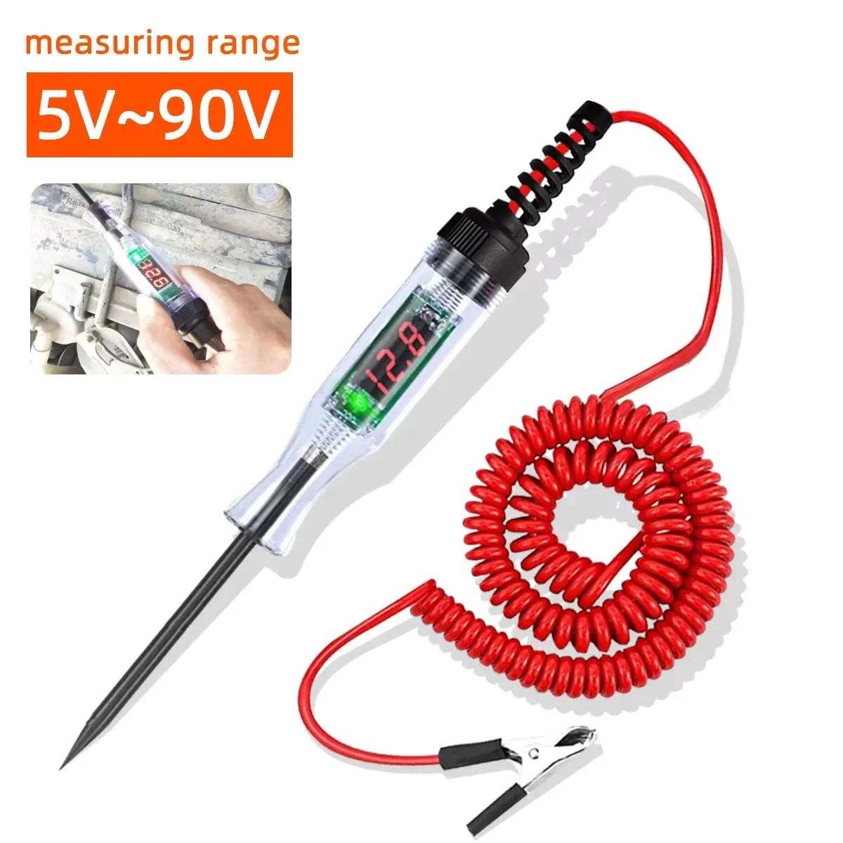 Automotive Circuit Test Light 6V 12V 24V Car Electrical Probe Tester.