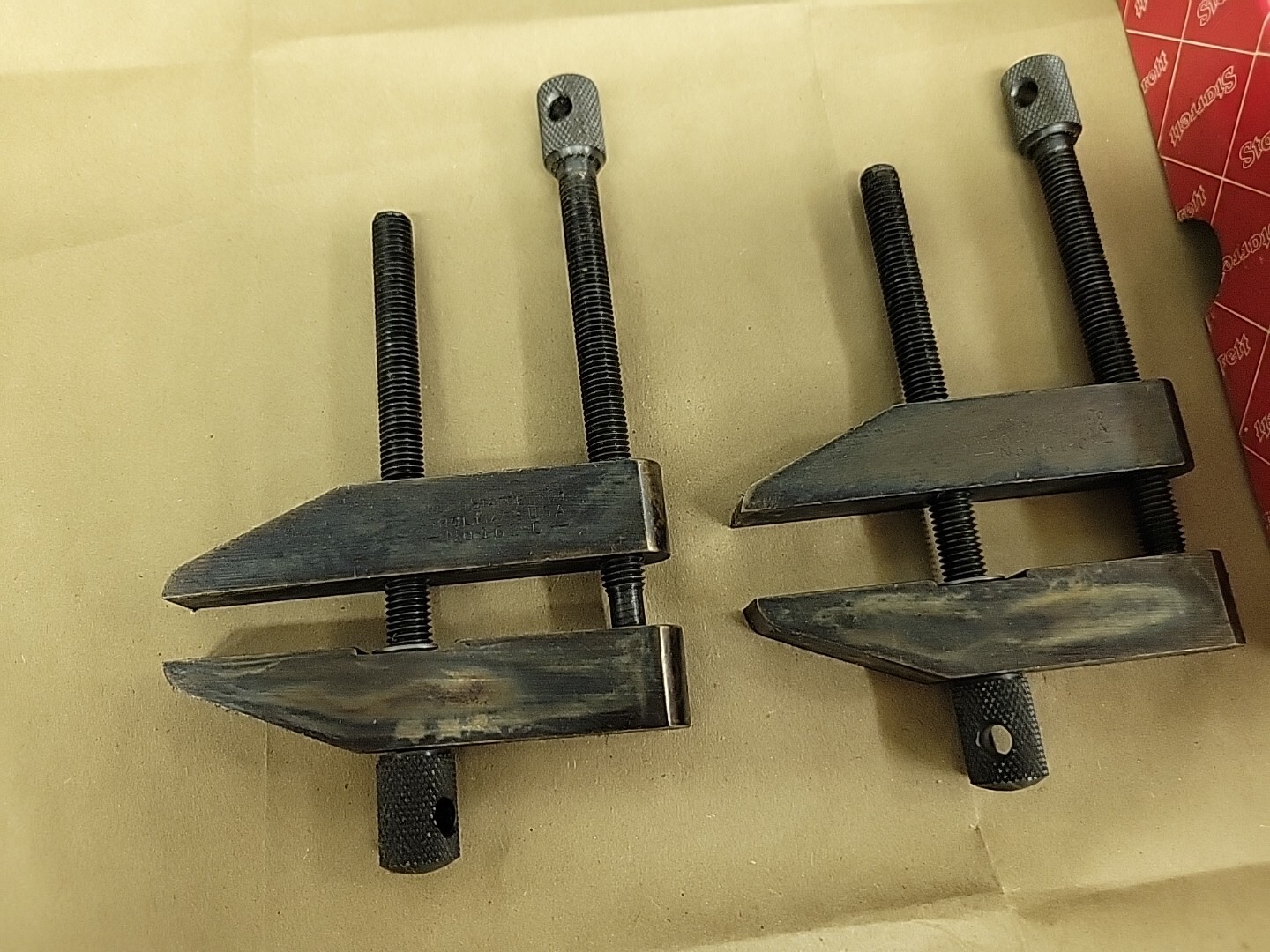 L.S. Starrett Pair 161C Toolmakers Parallel Clamps (2) NOS