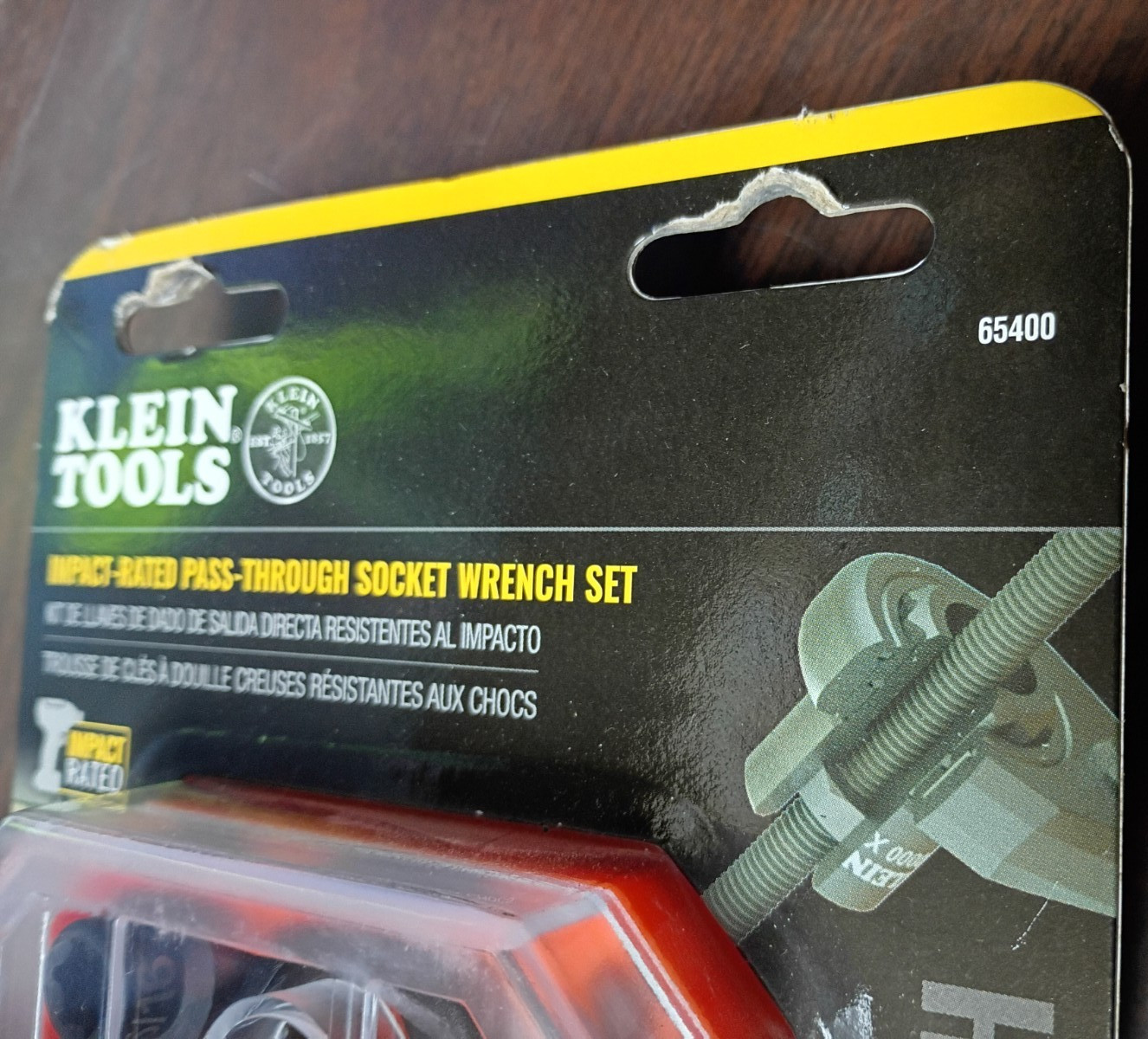 KLEIN TOOLS 65400 15-PIECE PASS THROUGH SOCKET WRENCH SET 3/8″ DRIVE NEW