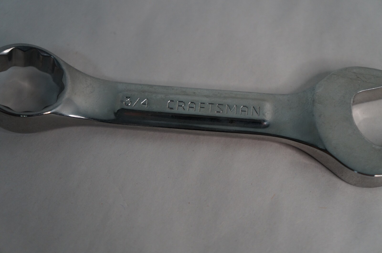 CRAFTSMAN PROFFESSIONAL SAE Polish Stubby Wrench USA 3/4″ Part # 44109