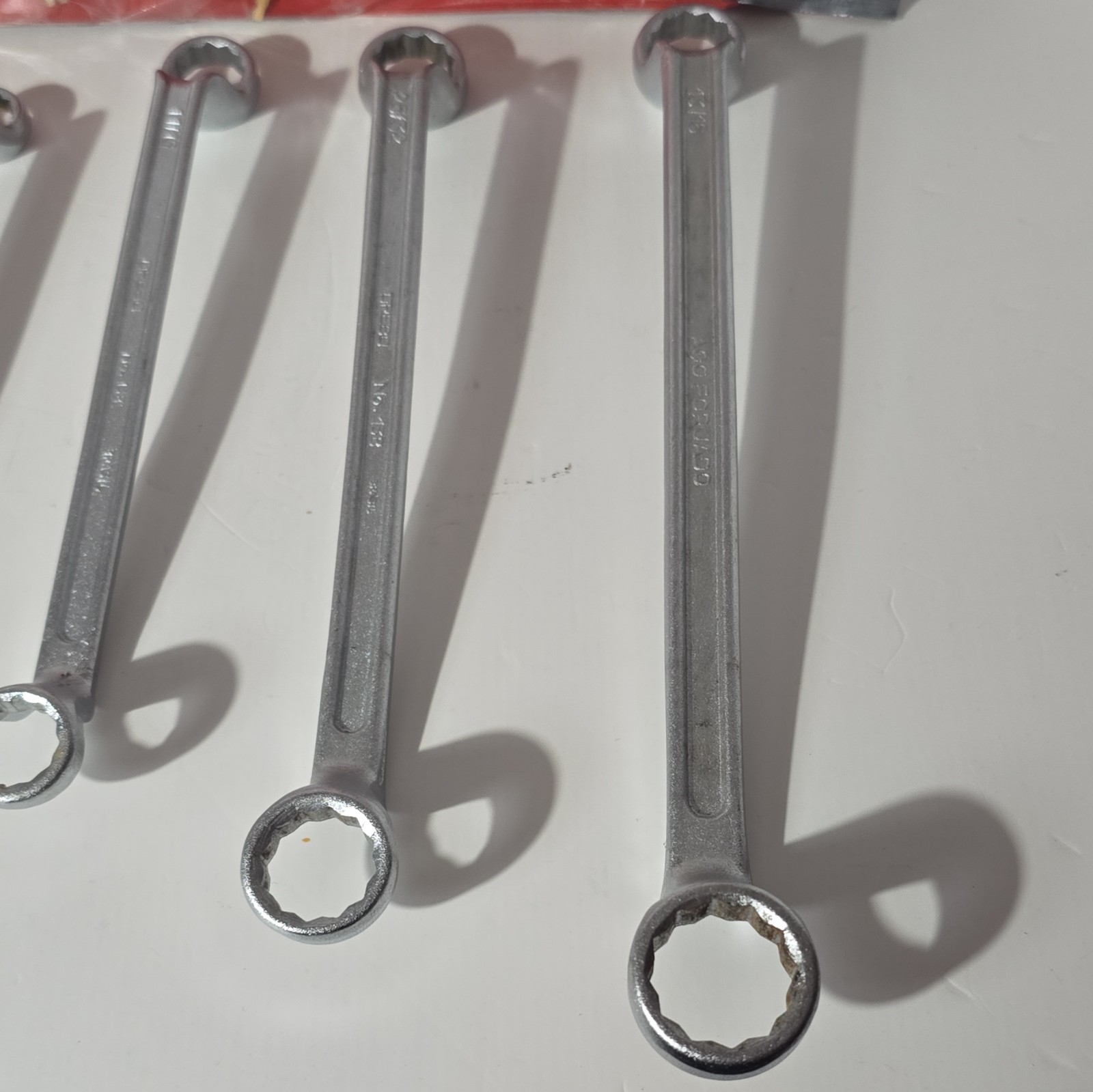 Drebo SAE Deep Offset Box-end Kmart 5 Piece Wrench Set Vintage 3/8 Inch To 7/8”