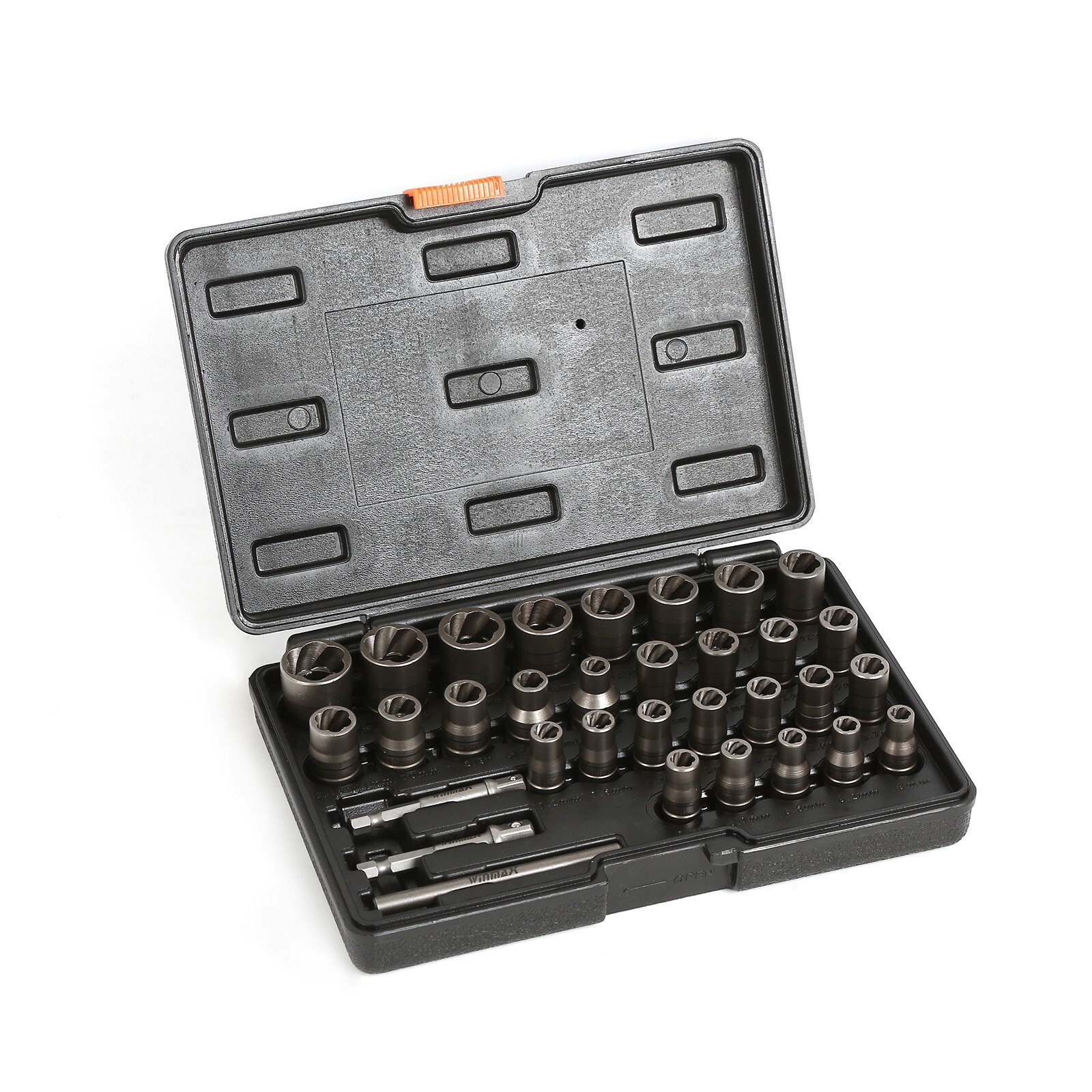 32 PC Bolt Extractor Set Impact Bolt & Nut Remover Set, Stripped Lug Nut Remover