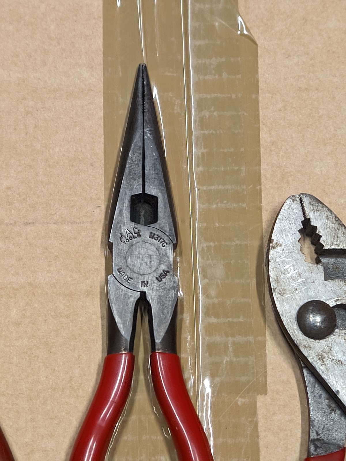 Lot of 4 MAC Tools USA Pliers Needle Nose Side Cutters M437G M526G M317G