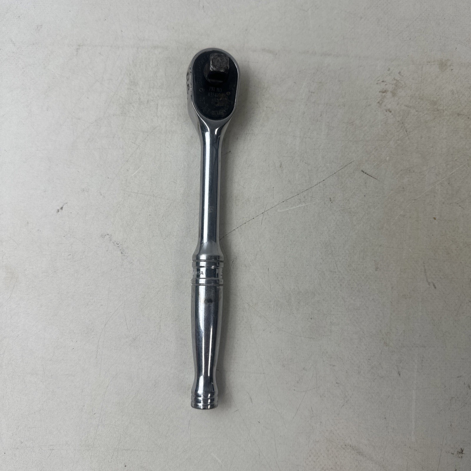 Snap On F830 Standard Handle 3/8” Ratchet About 7 1/2” Long Works Has Engravings