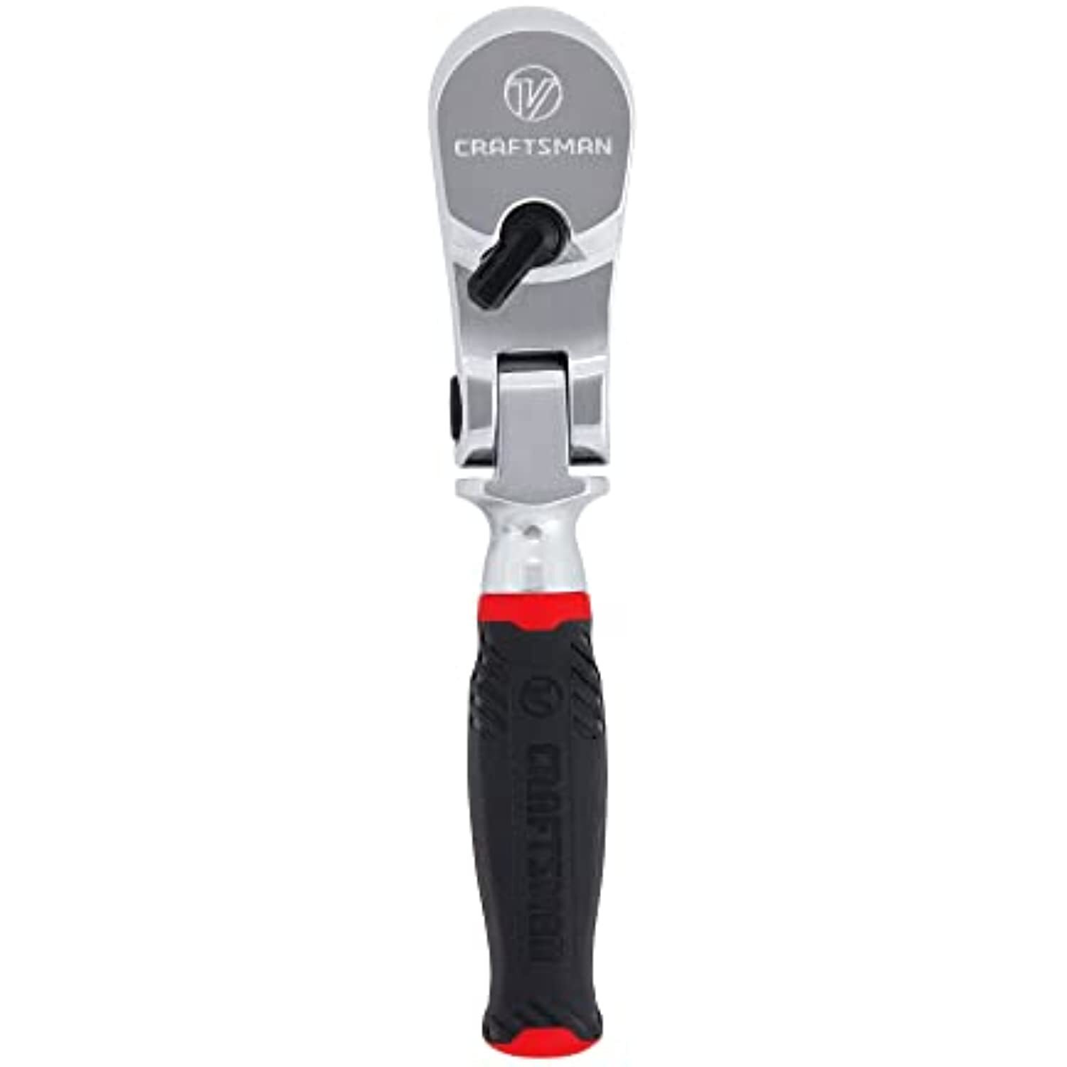 Craftsman V-SERIES Ratchet, 1/4 Inch Drive, 80-Tooth, Flexible Head Comfort Grip