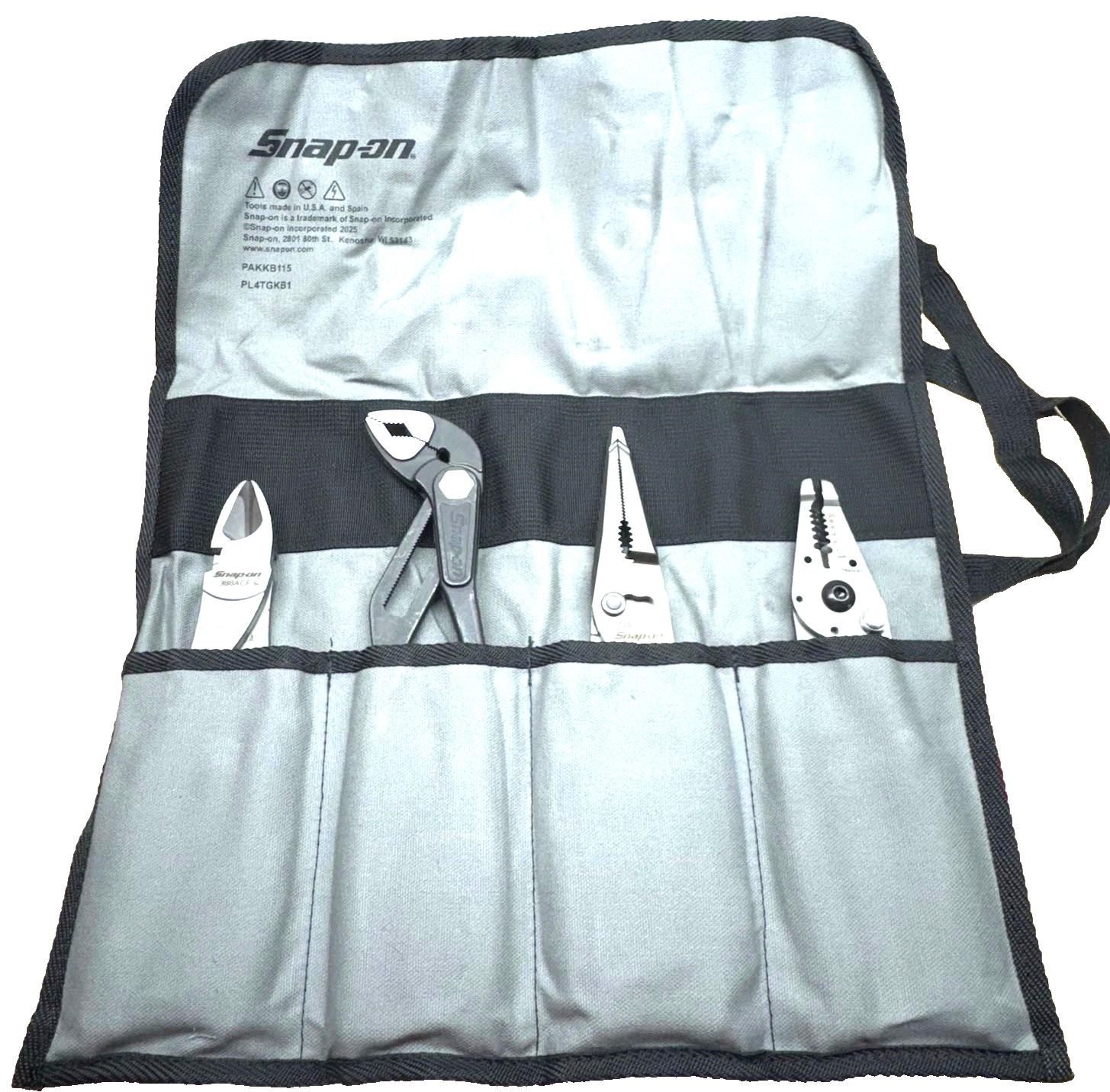 NEW Snap-on™ PL4TGKB1MB 4-pc Plier Set Includes 388ACF PWCS9AF LN47ACF AWPBX10
