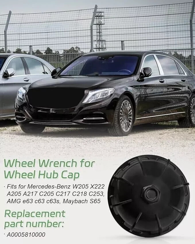 ZKTOOL Wheel Wrench Hub Cap For Benz W205 AMG E63 C63 C63s Maybach S65 2015-2019