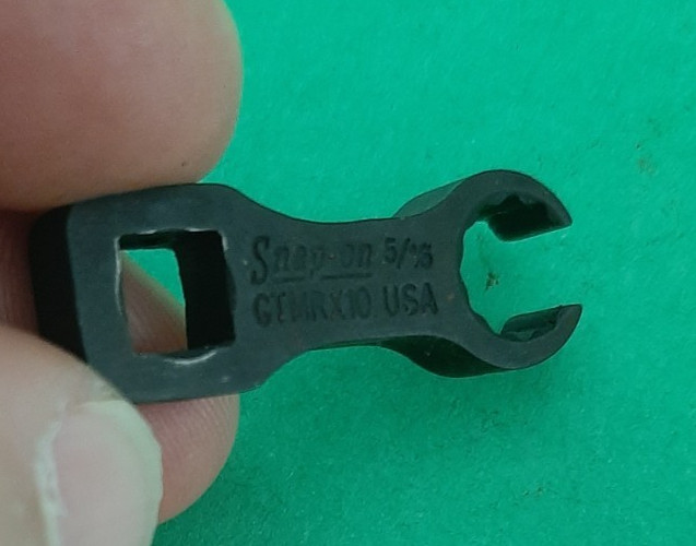 Snap-on 1/4″ Drive 12pt Point 5/16″ Flare Nut Crowfoot Wrench GTMRX10 Shallow