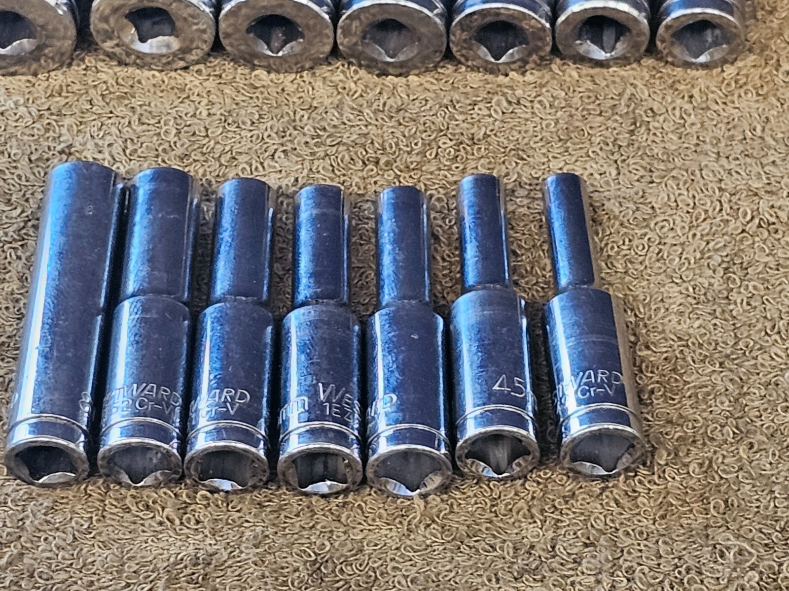 14 Westward Sockets 1/4 Drive Deep Well 15 14 13 12 11 10 9 8 7 6 5.5 Metric Set