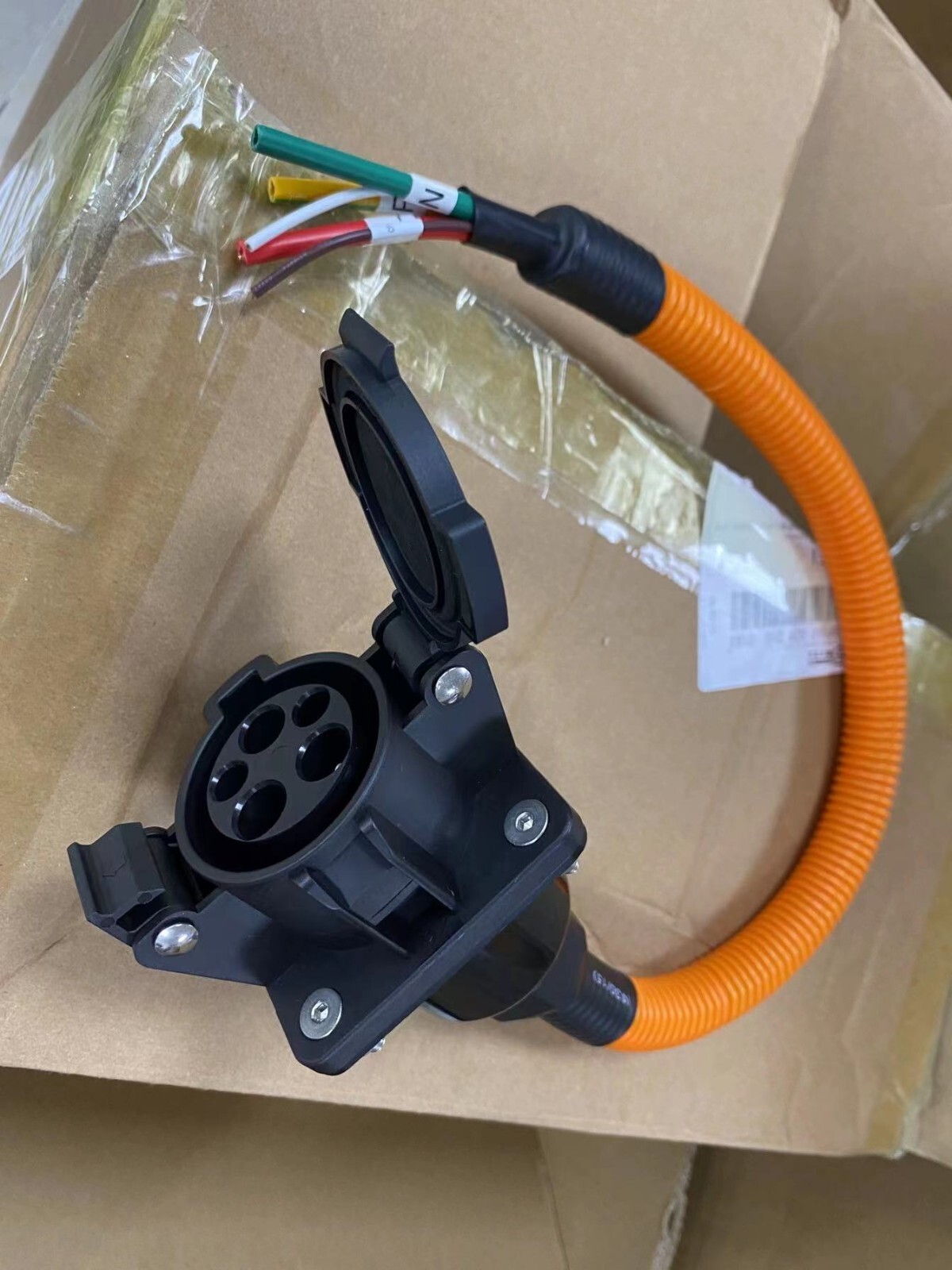 Type 1 EV Connector SAE J1772 AC Socket Single Phase 250V 50A Universal CE
