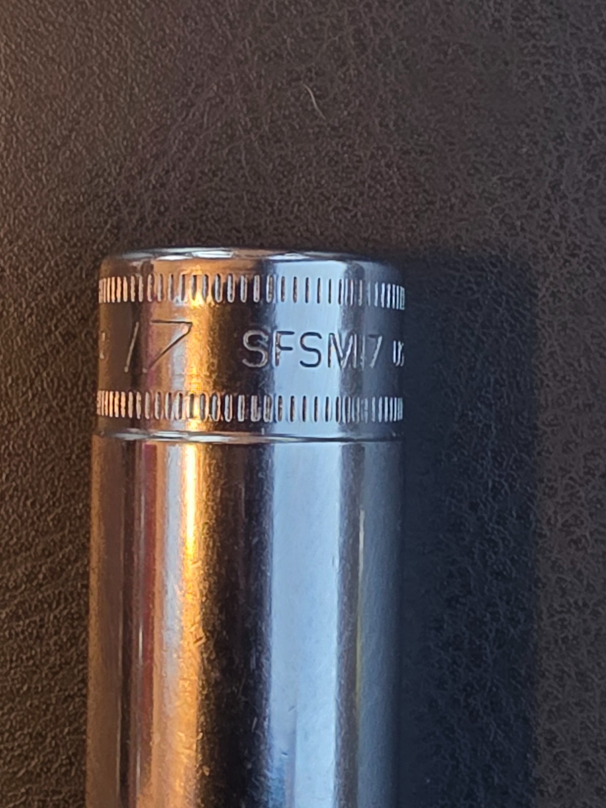 Snap-on Tools USA 3/8″ Dr 17mm Metric 6 Point DEEP Chrome Socket SFSM17