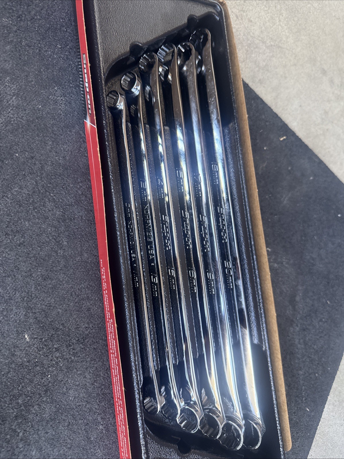 For Snap On 12 Pt METRIC Hi-Performance 0° Offset Box Wrench 6 Pcs Set XDHFM606