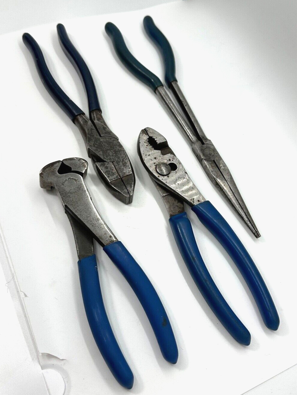 Blue Point Klein Tools Pliers Set End Cutter Slip Joint Long Needle Lineman Lot