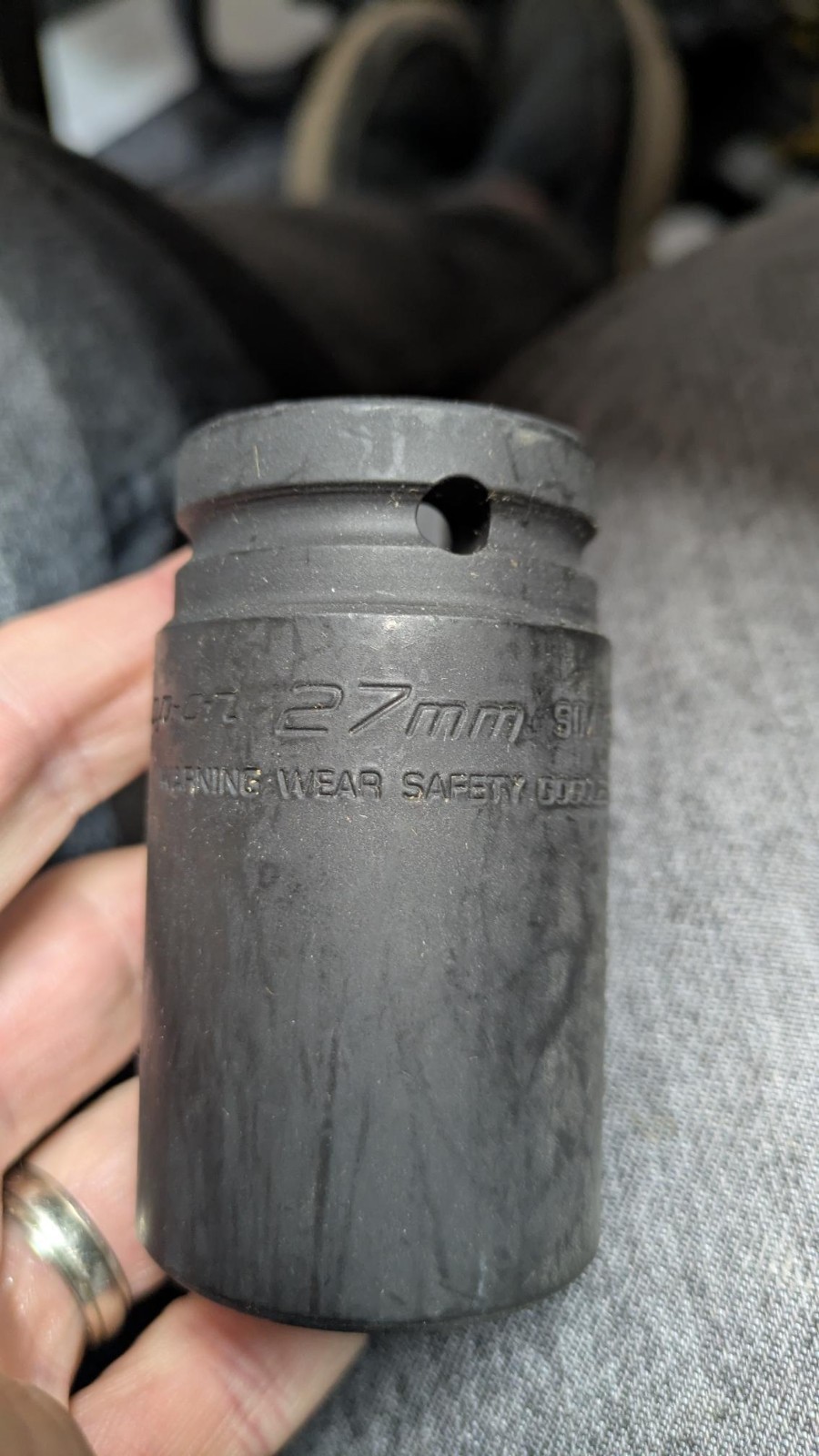 Snap On 3/4″ Drive 6-Point Metric 27 mm Flank Drive® Deep Impact Socket SIMM272