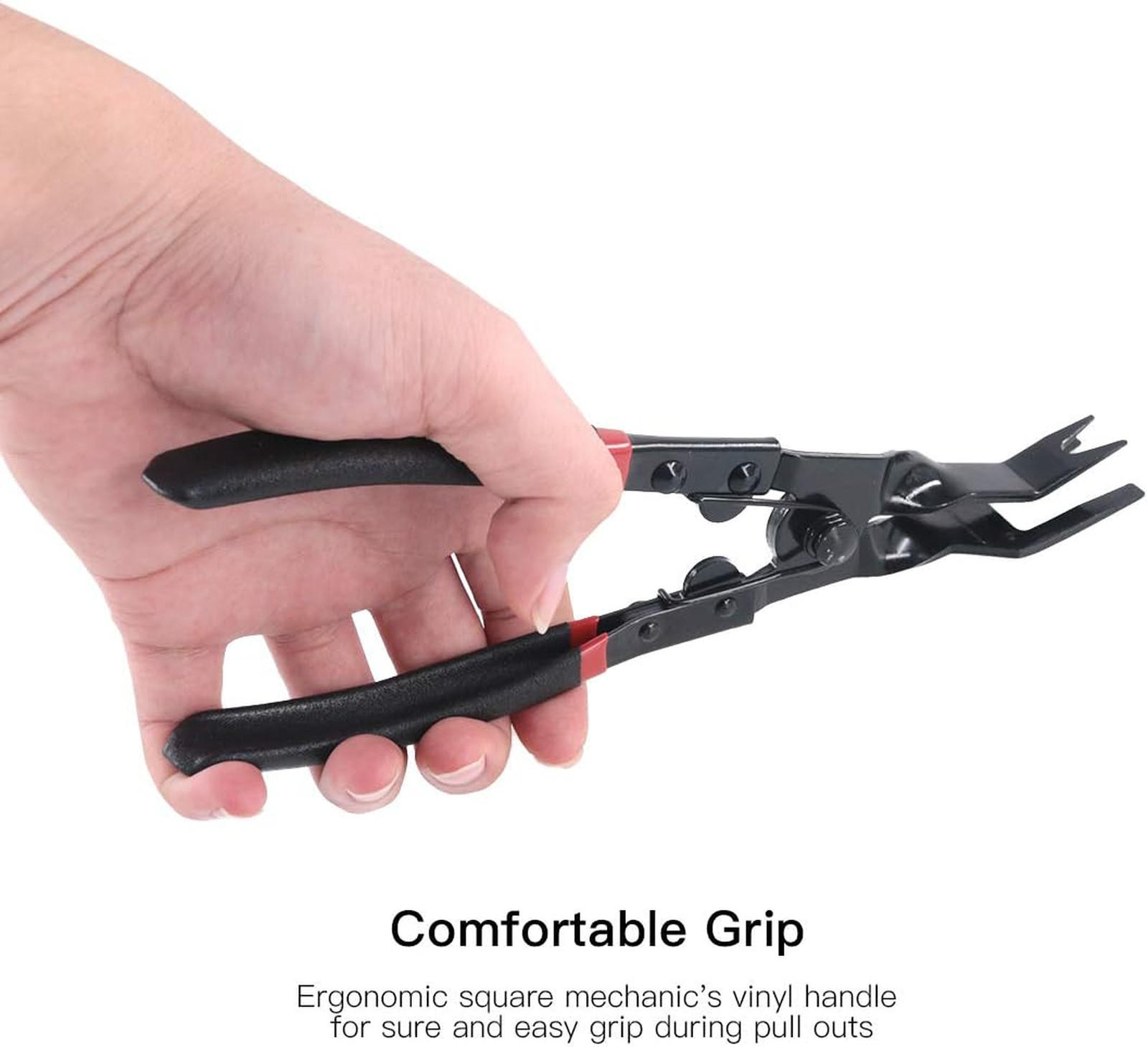Universal Auto Door Panel Trim Clip Removal Pliers with Spring Loaded Handle