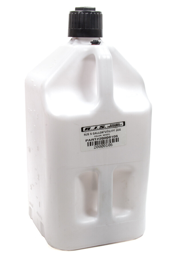 Utility Jug 5 Gallon White RJS SAFETY 20000106