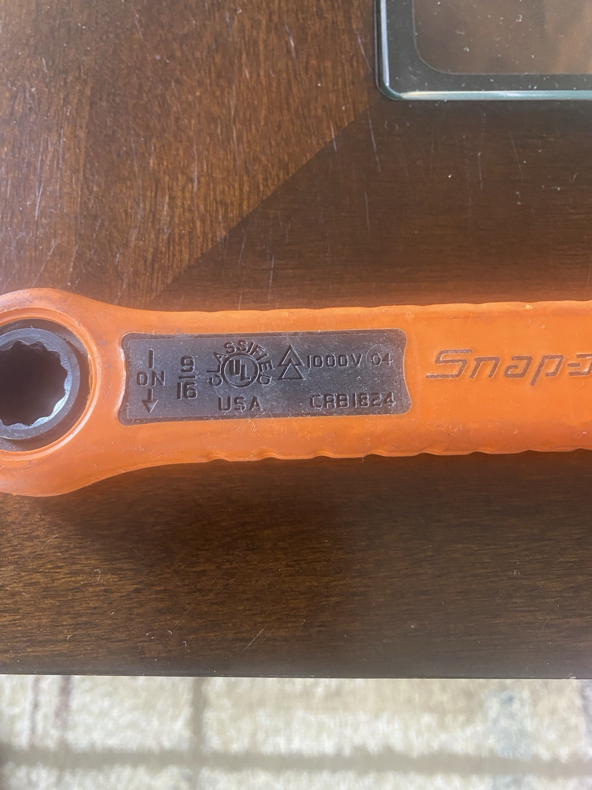 Snap On Non Conductive 9/16”, 3/4” Ratcheting 12 Point wrench
