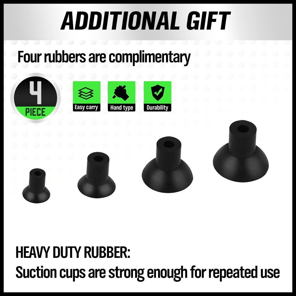 SWANLAKE 4-Piece Valve Lapper Set with Suction Plates for Engine Repairs
