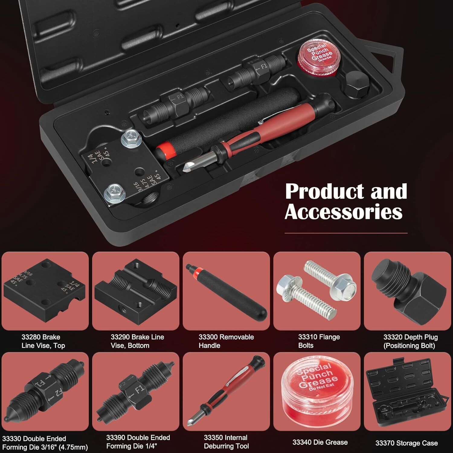 33260 Low Profile Brake Flaring Tool Kit