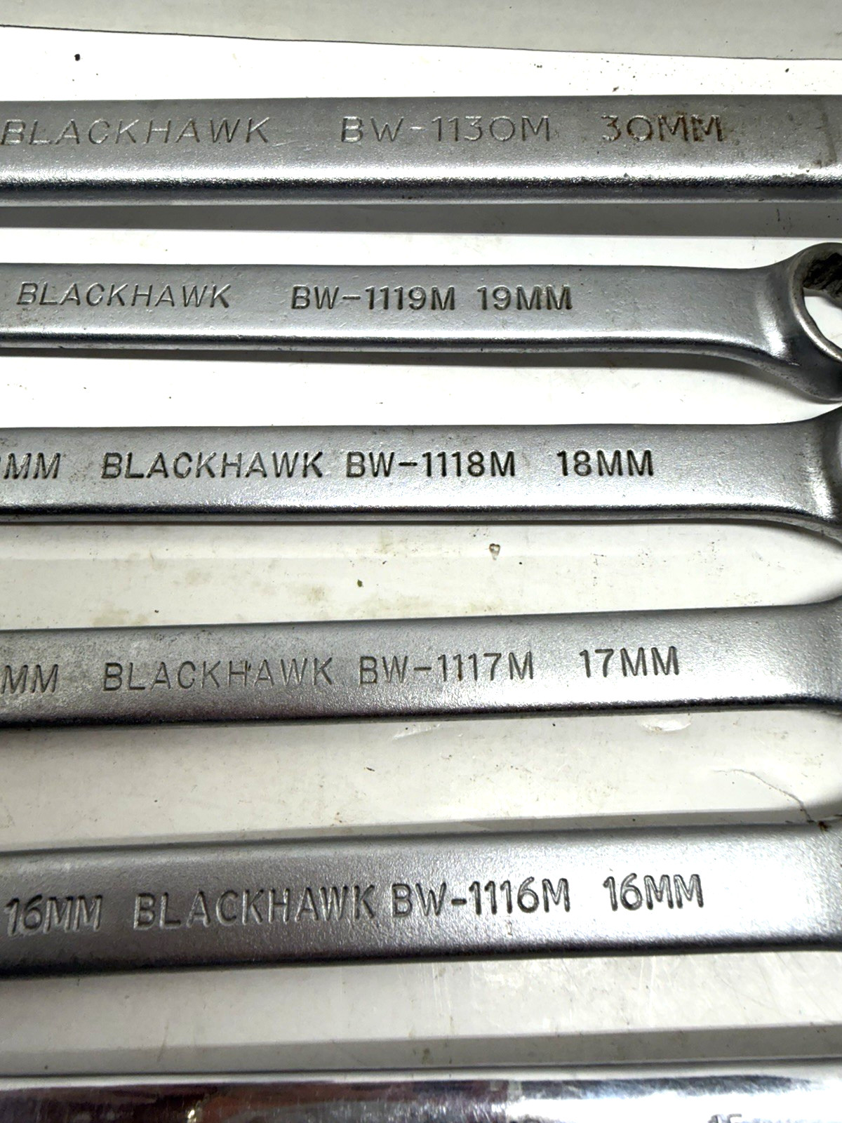BlackHawk USA 14-Piece Metric Combination Wrench Set 10-19 +30MM and duplicates