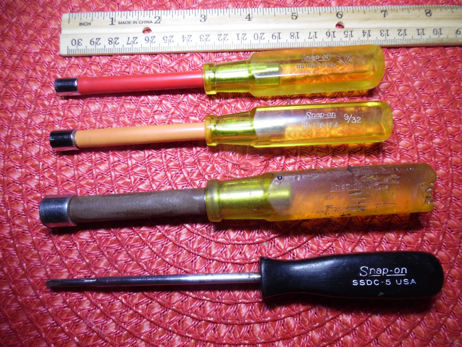 Snap on Clutch head screwdriver SSDC-5 Nut Driver 7/16 9/32 1/4 ND 114 108 109
