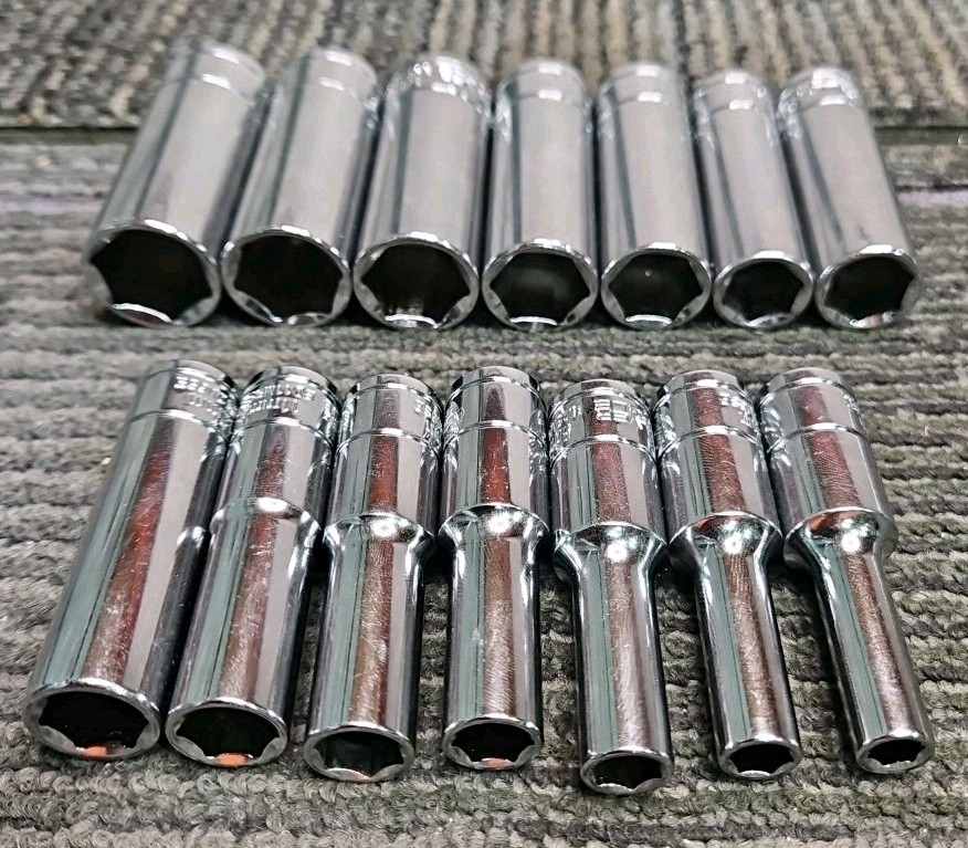 Matco Tools Silver Eagle BD*M6SE 14pc 3/8″ Drive Metric DEEP Socket Set 6mm-19mm