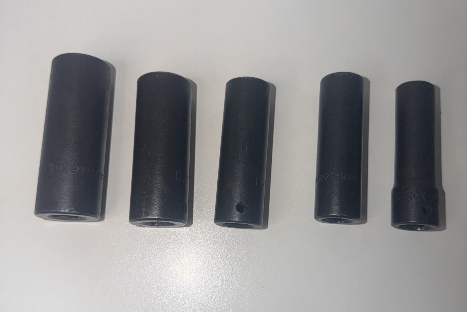 5 PC “SK Hand Tools 1/2″ Drive 6pt Deep SAE Impact Sockets 9/16 TO “7/8